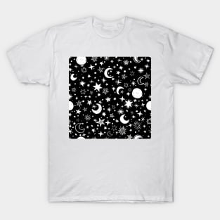 Stars and moon pattern T-Shirt